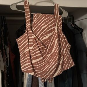 Co-ord skirt and top animal print